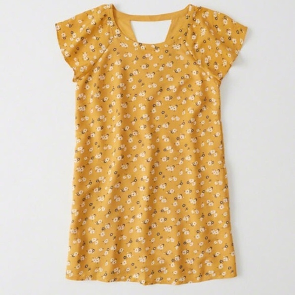 Abercrombie & Fitch Yellow Floral Dress